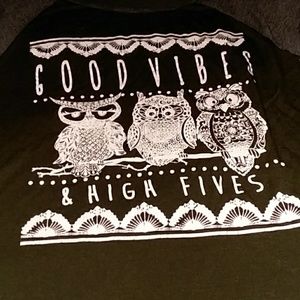 Rue 21 Good Vibes Owl Blouse